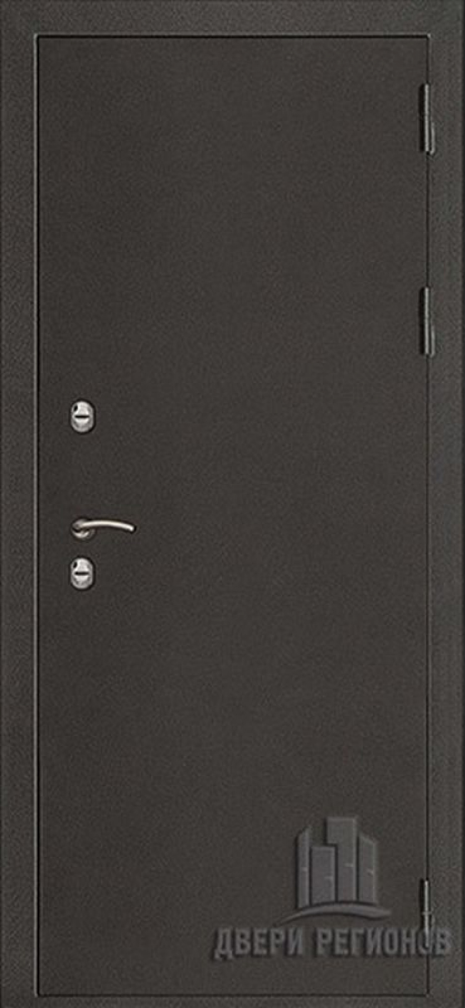 Входная дверь Regidoors Термо 3 Серебро LIGHT 2110 с зеркалом "Орех вельвет"